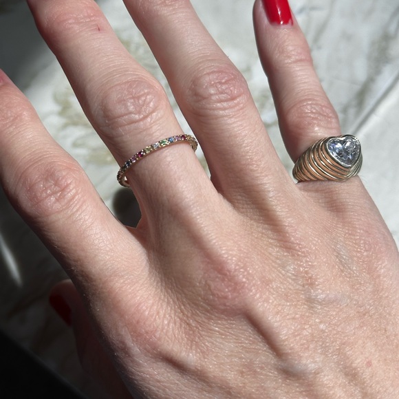 Jewelry - Solid gold & sapphire Eternity Band